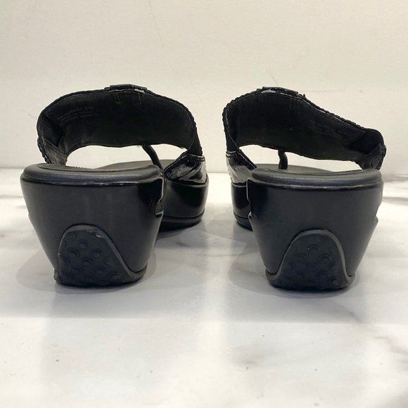 Cole Haan Nike Air black wedge sandals - Picture 9 of 13